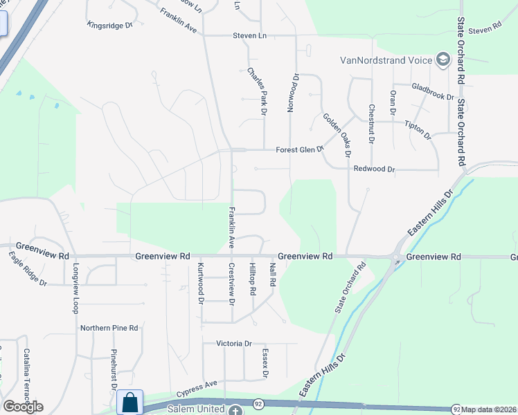 map of restaurants, bars, coffee shops, grocery stores, and more near 40 Crown Road in Council Bluffs