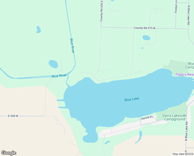 map of restaurants, bars, coffee shops, grocery stores, and more near 6479 East McGuire Road in Churubusco