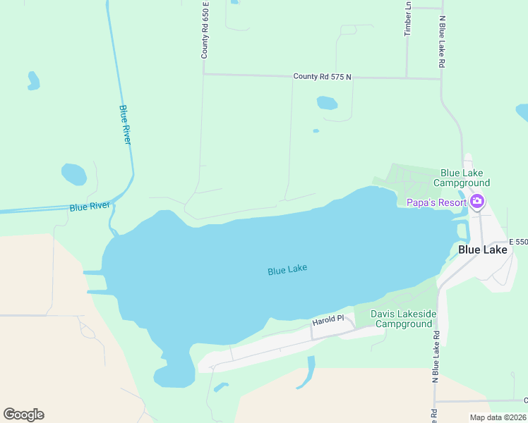 map of restaurants, bars, coffee shops, grocery stores, and more near 6479-6799 East McGuire Road in Churubusco