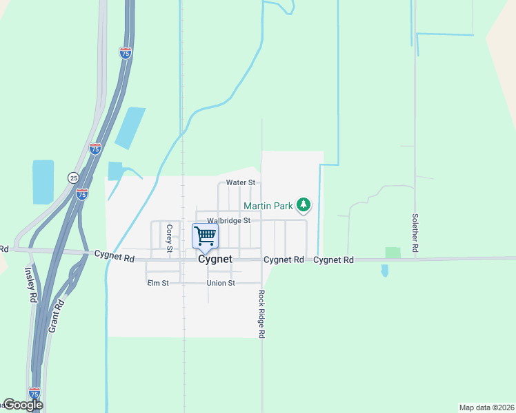 map of restaurants, bars, coffee shops, grocery stores, and more near 169 Washington St in Cygnet