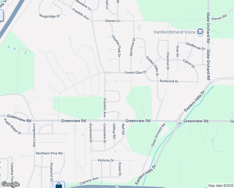 map of restaurants, bars, coffee shops, grocery stores, and more near 40 Crown Road in Council Bluffs