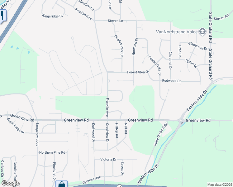 map of restaurants, bars, coffee shops, grocery stores, and more near 40 Crown Road in Council Bluffs