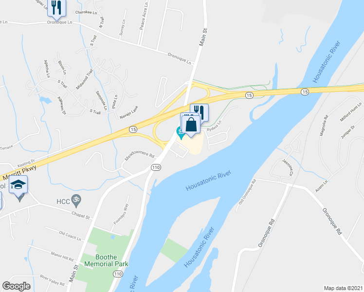 map of restaurants, bars, coffee shops, grocery stores, and more near 111 Leslie Street in Stratford