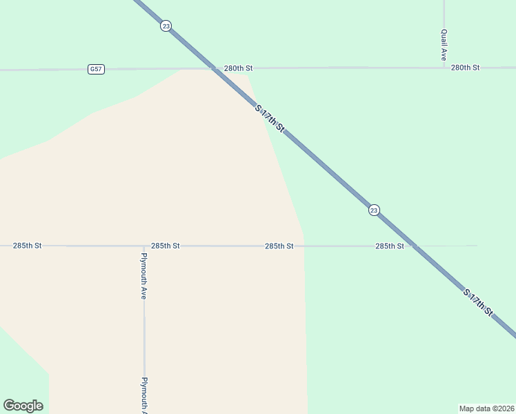 map of restaurants, bars, coffee shops, grocery stores, and more near 2517-2587 285th Street in Oskaloosa