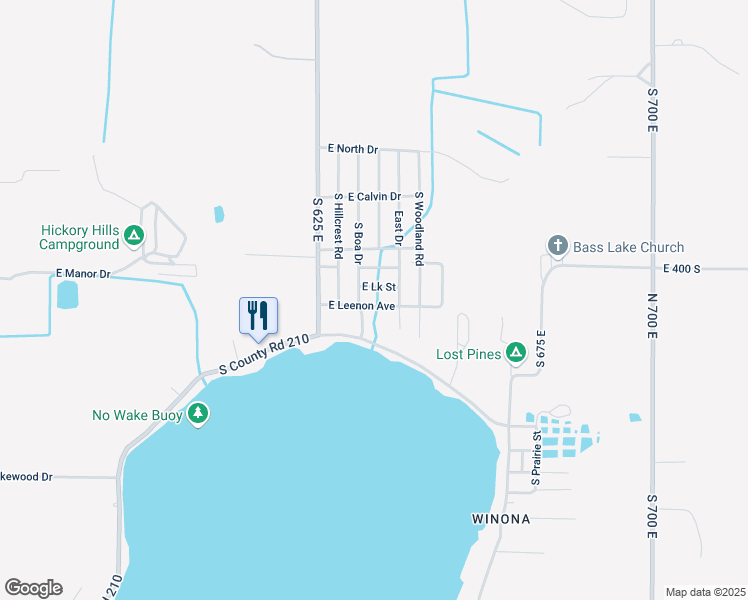 map of restaurants, bars, coffee shops, grocery stores, and more near 4151 S Boa Dr in Knox