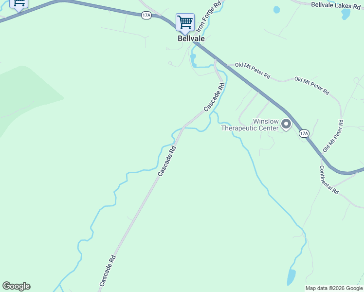 map of restaurants, bars, coffee shops, grocery stores, and more near 33 Cascade Road in Warwick