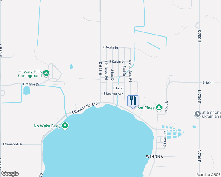 map of restaurants, bars, coffee shops, grocery stores, and more near 4088-4134 South Boa Drive in Knox