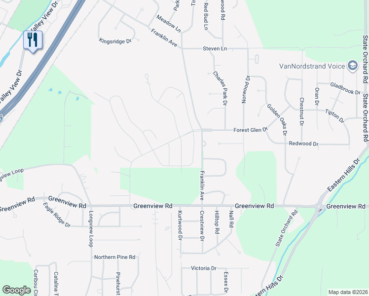 map of restaurants, bars, coffee shops, grocery stores, and more near 1799 Sycamore Street in Council Bluffs