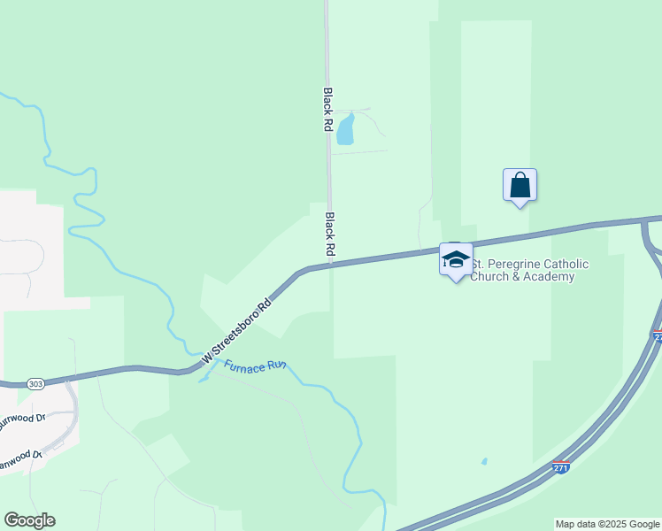 map of restaurants, bars, coffee shops, grocery stores, and more near 4342 Black Road in Richfield