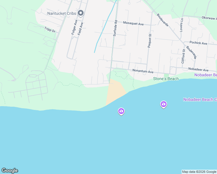 map of restaurants, bars, coffee shops, grocery stores, and more near 160 Surfside Road in Nantucket