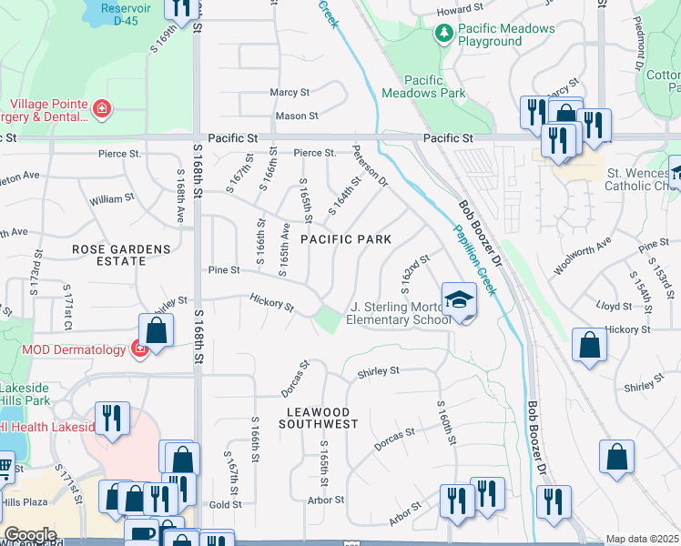 map of restaurants, bars, coffee shops, grocery stores, and more near 1418 South 163rd Street in Omaha
