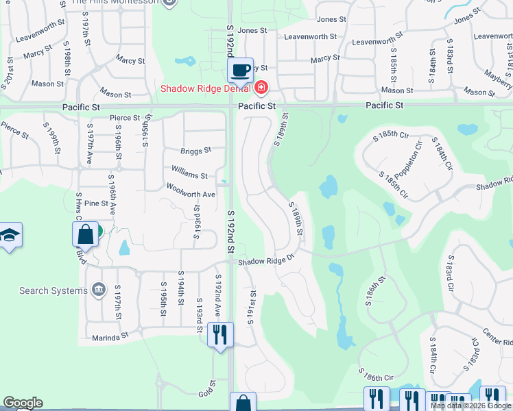 map of restaurants, bars, coffee shops, grocery stores, and more near 1508 South 190th Plaza in Omaha