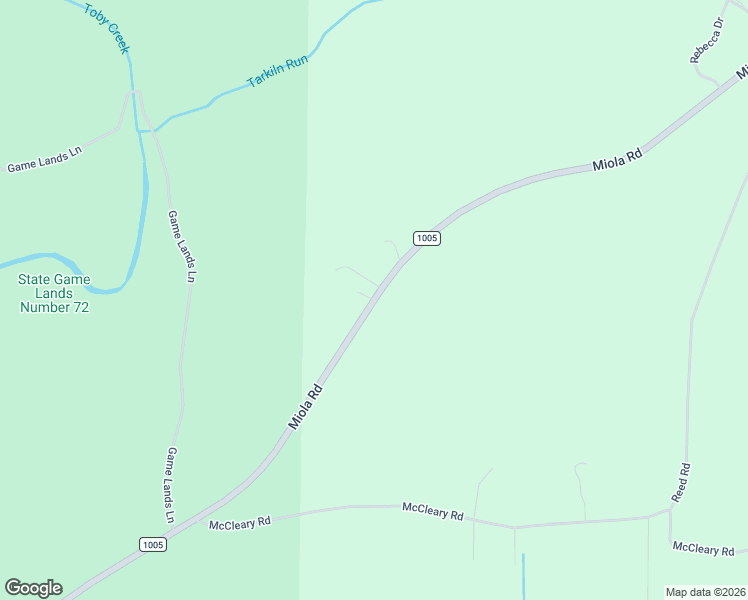 map of restaurants, bars, coffee shops, grocery stores, and more near 2666 Miola Road in Clarion