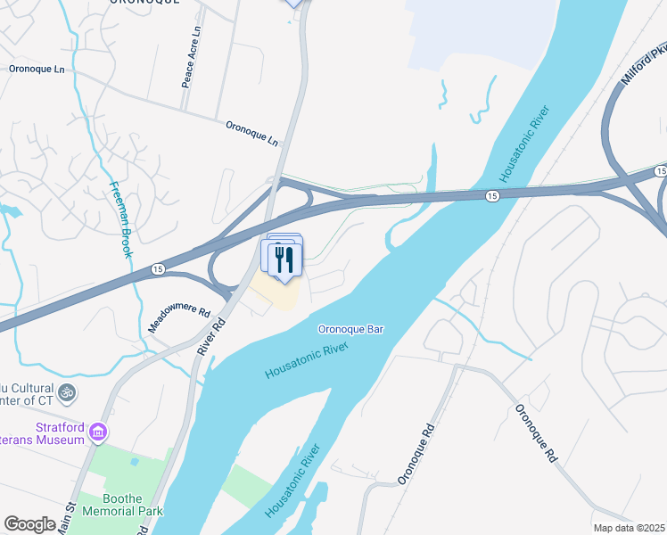 map of restaurants, bars, coffee shops, grocery stores, and more near 502 Jamestown Road in Stratford