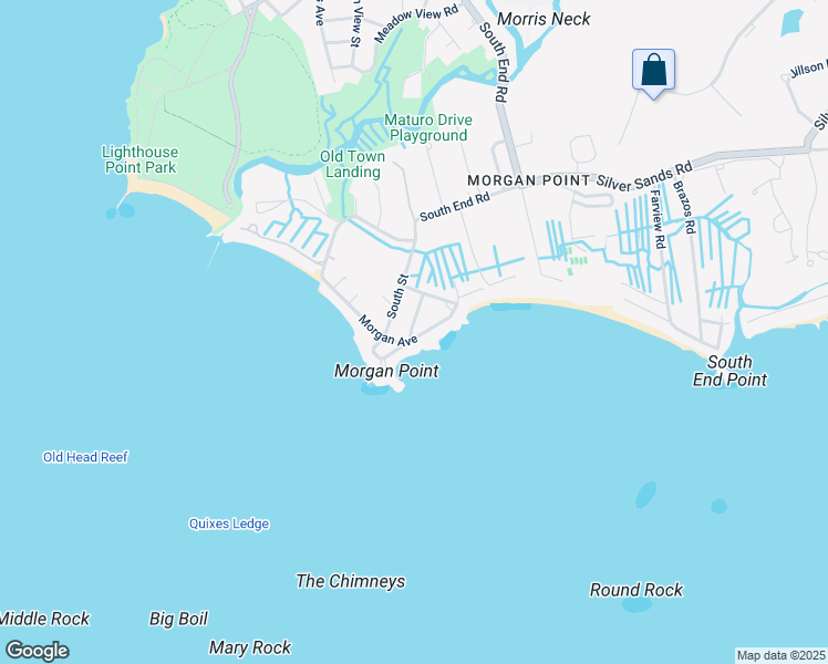 map of restaurants, bars, coffee shops, grocery stores, and more near 109 Morgan Avenue in East Haven