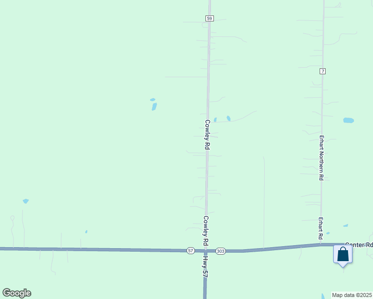 map of restaurants, bars, coffee shops, grocery stores, and more near 16550 Cowley Road in Grafton