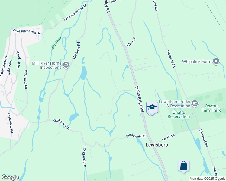 map of restaurants, bars, coffee shops, grocery stores, and more near 3 Col Ferris Road in South Salem