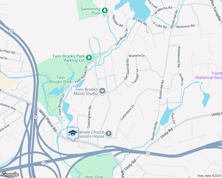 map of restaurants, bars, coffee shops, grocery stores, and more near 101 Twitchgrass Road in Trumbull