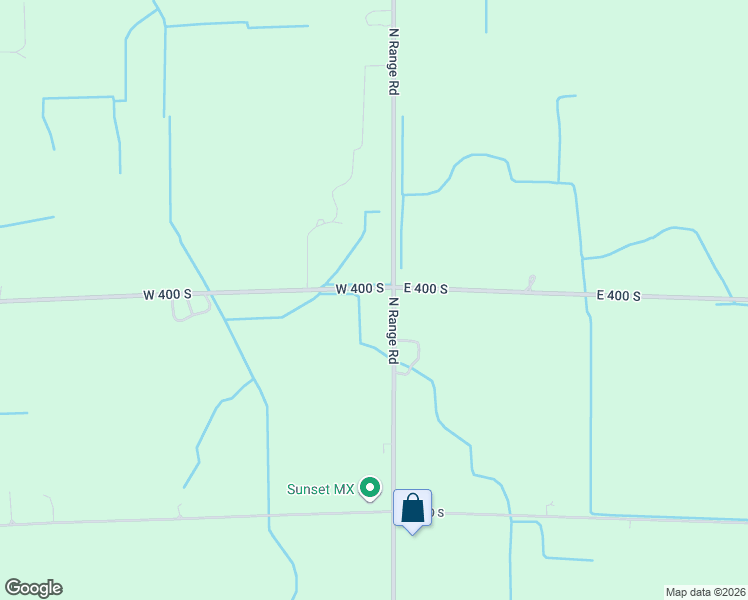 map of restaurants, bars, coffee shops, grocery stores, and more near 4029 South Range Road in North Judson