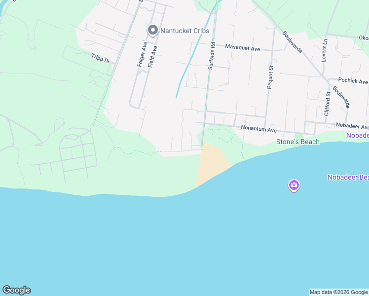 map of restaurants, bars, coffee shops, grocery stores, and more near 21 Western Avenue in Nantucket