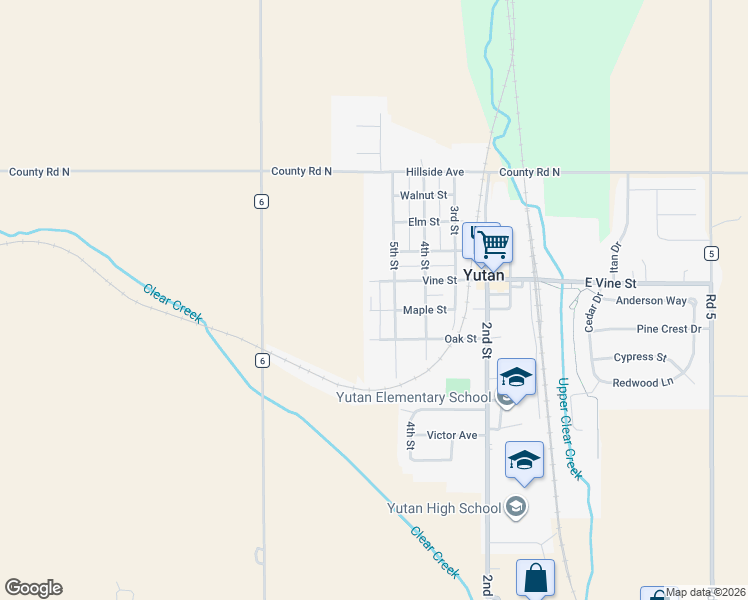 map of restaurants, bars, coffee shops, grocery stores, and more near 508 Maple Street in Yutan
