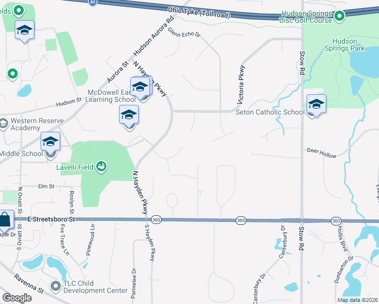 map of restaurants, bars, coffee shops, grocery stores, and more near 74 Cohasset Drive in Hudson