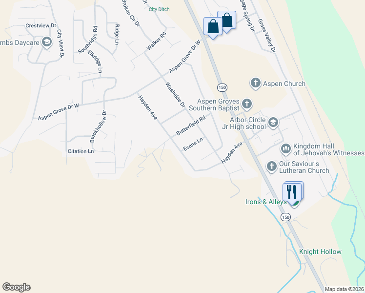 map of restaurants, bars, coffee shops, grocery stores, and more near 214 Hayden Avenue in Evanston