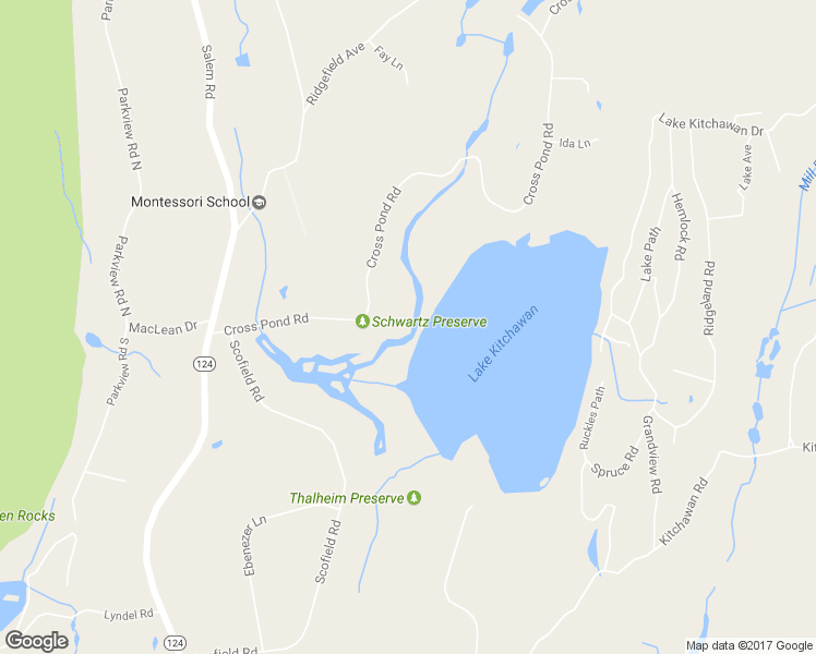 map of restaurants, bars, coffee shops, grocery stores, and more near 93 Cross Pond Road in Pound Ridge
