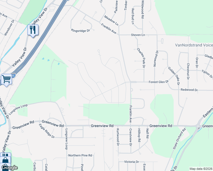 map of restaurants, bars, coffee shops, grocery stores, and more near 4 Boxelder Street in Council Bluffs