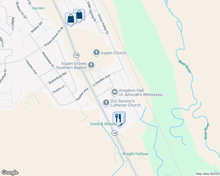 map of restaurants, bars, coffee shops, grocery stores, and more near 89 South Valley Drive in Evanston