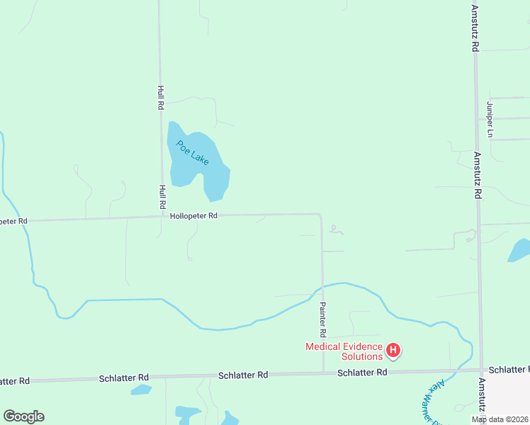map of restaurants, bars, coffee shops, grocery stores, and more near 8935 Hollopeter Road in Allen County