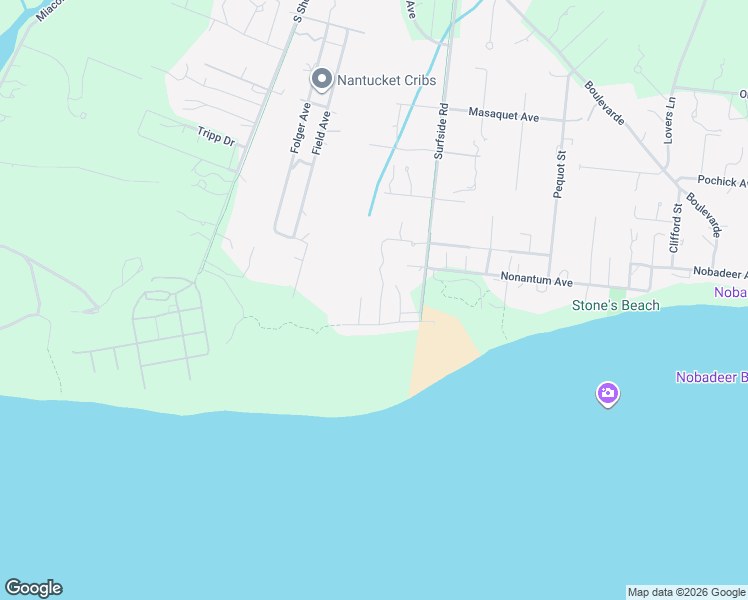 map of restaurants, bars, coffee shops, grocery stores, and more near 21 Western Avenue in Nantucket