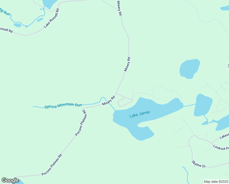map of restaurants, bars, coffee shops, grocery stores, and more near 175 Misery Road in Pike County