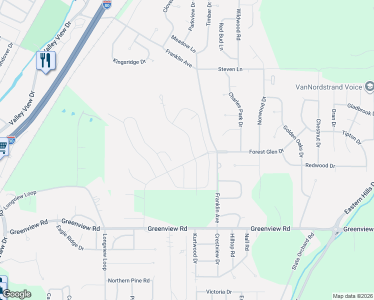 map of restaurants, bars, coffee shops, grocery stores, and more near in Council Bluffs