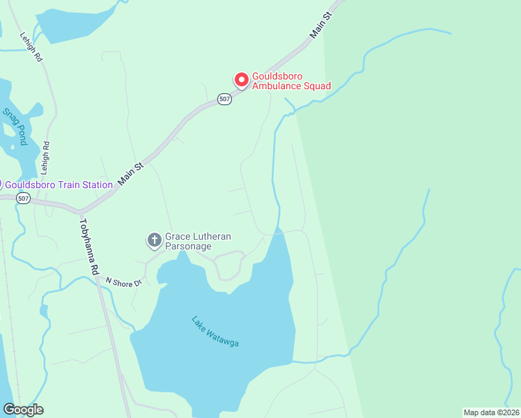 map of restaurants, bars, coffee shops, grocery stores, and more near 89 Bender Road in Gouldsboro