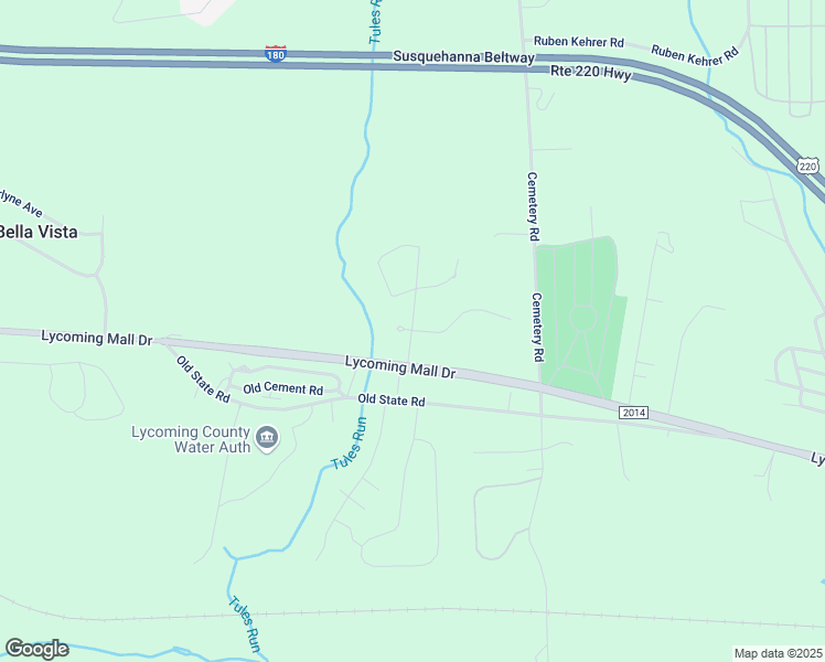 map of restaurants, bars, coffee shops, grocery stores, and more near 1 Woodland Court in Montoursville