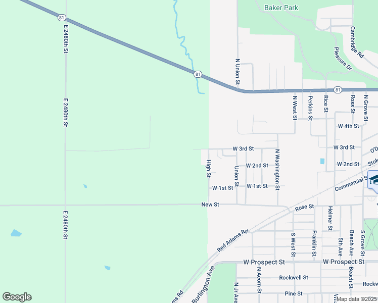 map of restaurants, bars, coffee shops, grocery stores, and more near 1701 West 3rd Street in Kewanee