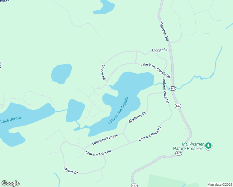 map of restaurants, bars, coffee shops, grocery stores, and more near 105 Buck Horn Lane in Pike County