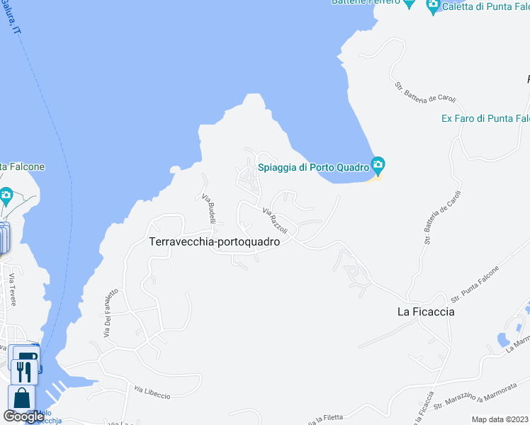 map of restaurants, bars, coffee shops, grocery stores, and more near 7 SP161 in Terravecchia-portoquadro
