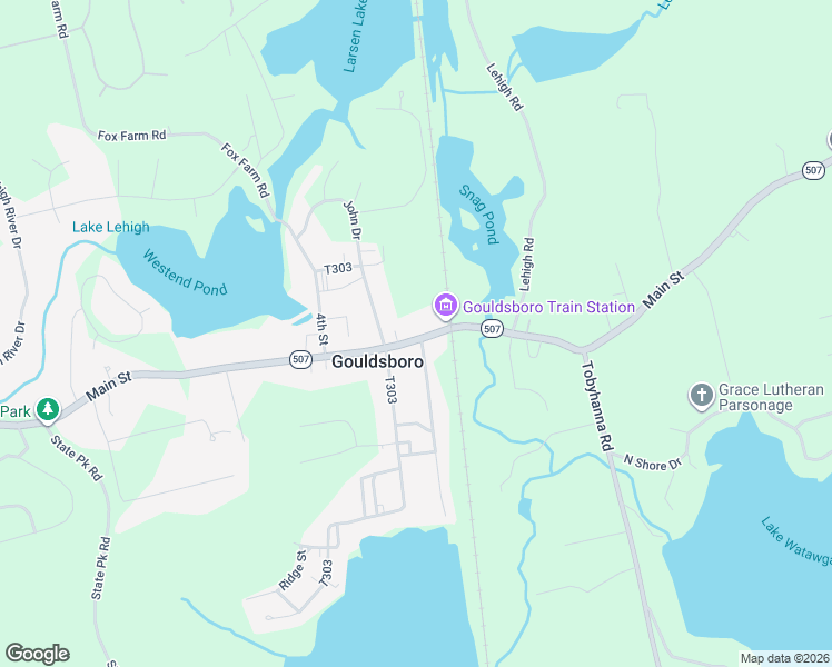 map of restaurants, bars, coffee shops, grocery stores, and more near 533 Main Street in Gouldsboro