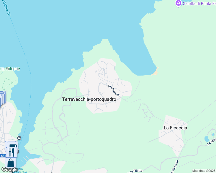 map of restaurants, bars, coffee shops, grocery stores, and more near 5 Strada Provinciale 161 in Terravecchia-portoquadro