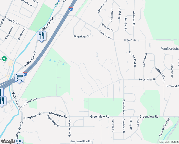 map of restaurants, bars, coffee shops, grocery stores, and more near 15935 Crystal Lane in Council Bluffs