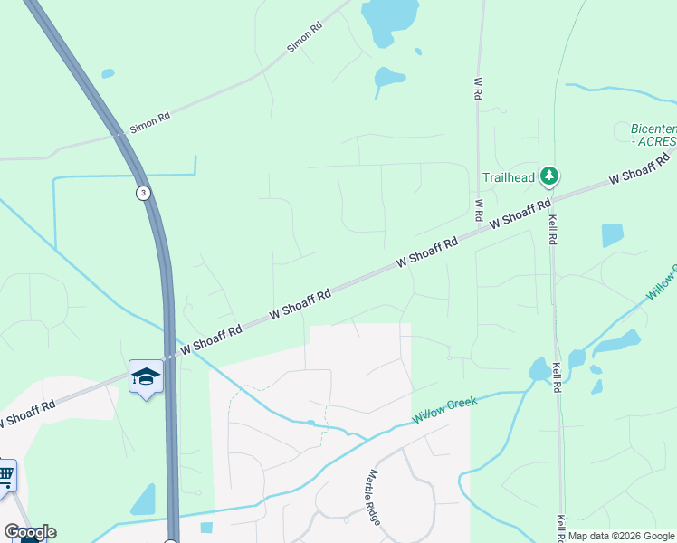 map of restaurants, bars, coffee shops, grocery stores, and more near 1224 West Shoaff Road in Huntertown