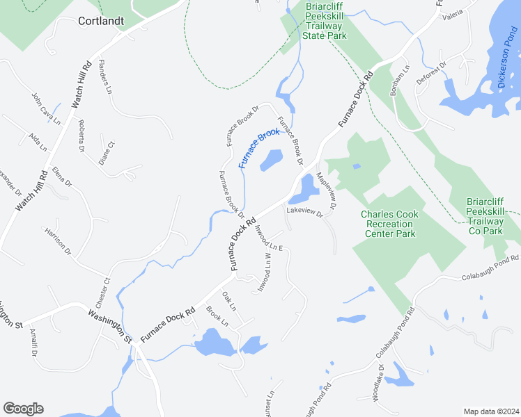 map of restaurants, bars, coffee shops, grocery stores, and more near 254 Furnace Dock Road in Cortlandt