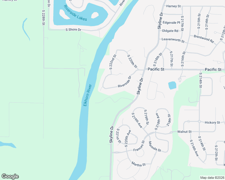 map of restaurants, bars, coffee shops, grocery stores, and more near 22141 Riverside Drive in Omaha