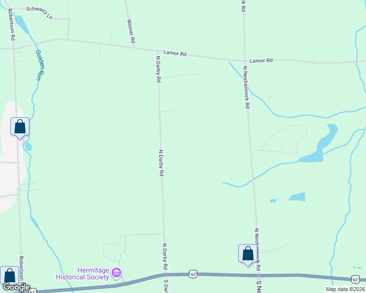 map of restaurants, bars, coffee shops, grocery stores, and more near 830 North Darby Road in Hermitage
