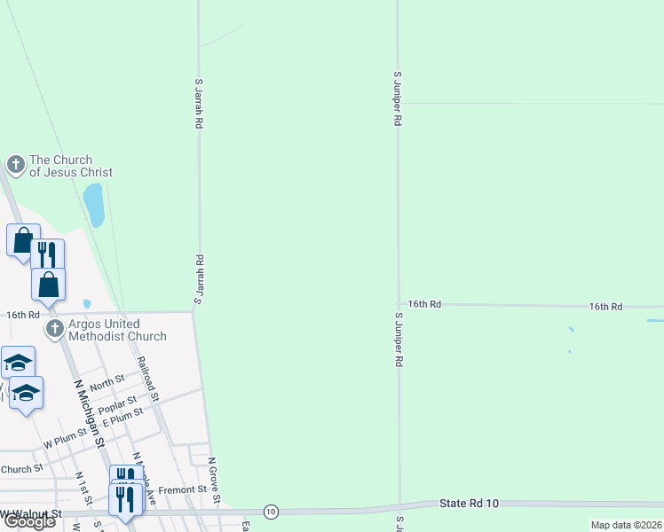 map of restaurants, bars, coffee shops, grocery stores, and more near in Argos