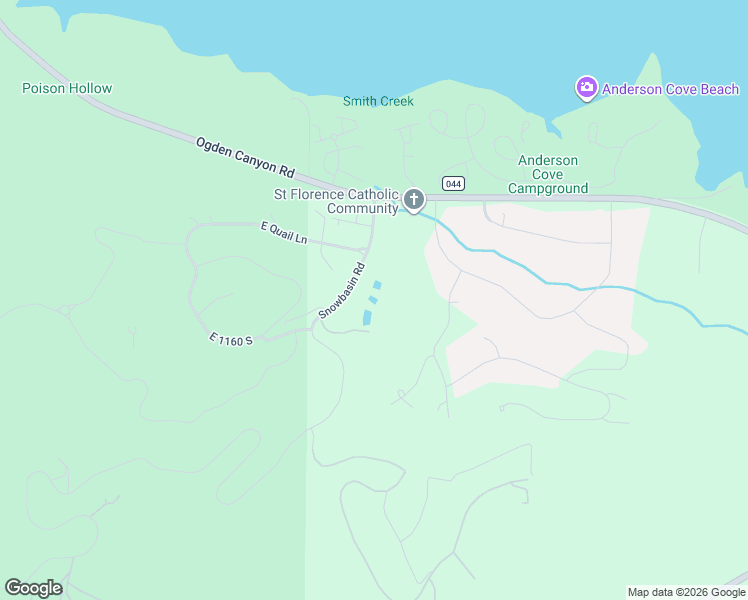 map of restaurants, bars, coffee shops, grocery stores, and more near 6486 Utah 39 in Huntsville