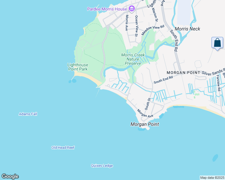 map of restaurants, bars, coffee shops, grocery stores, and more near 72 Shell Beach Road in East Haven