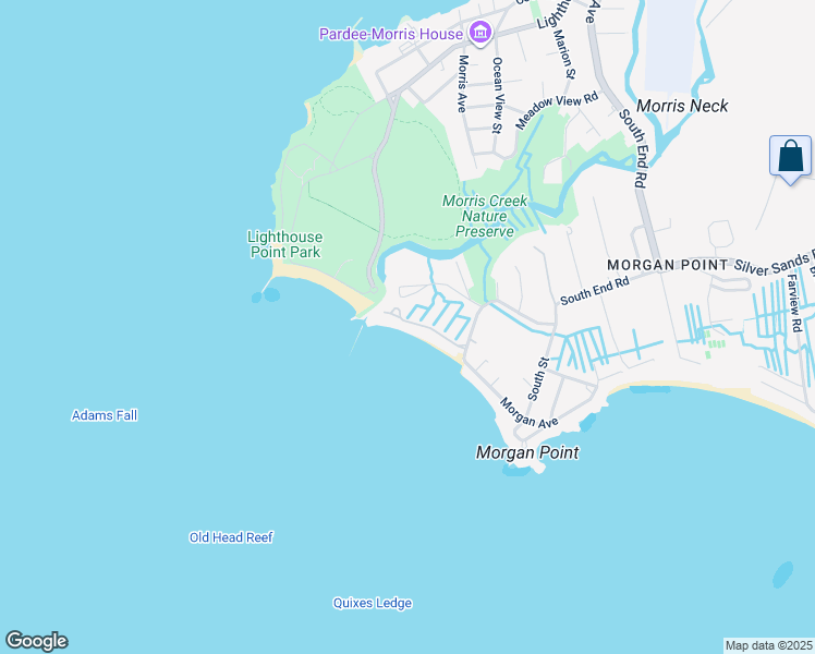 map of restaurants, bars, coffee shops, grocery stores, and more near 72 Shell Beach Road in East Haven